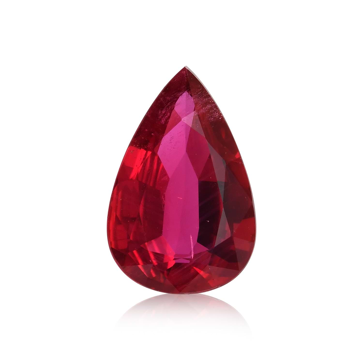 3.05 Carat Red MOZAMBICAN Pear Ruby CD