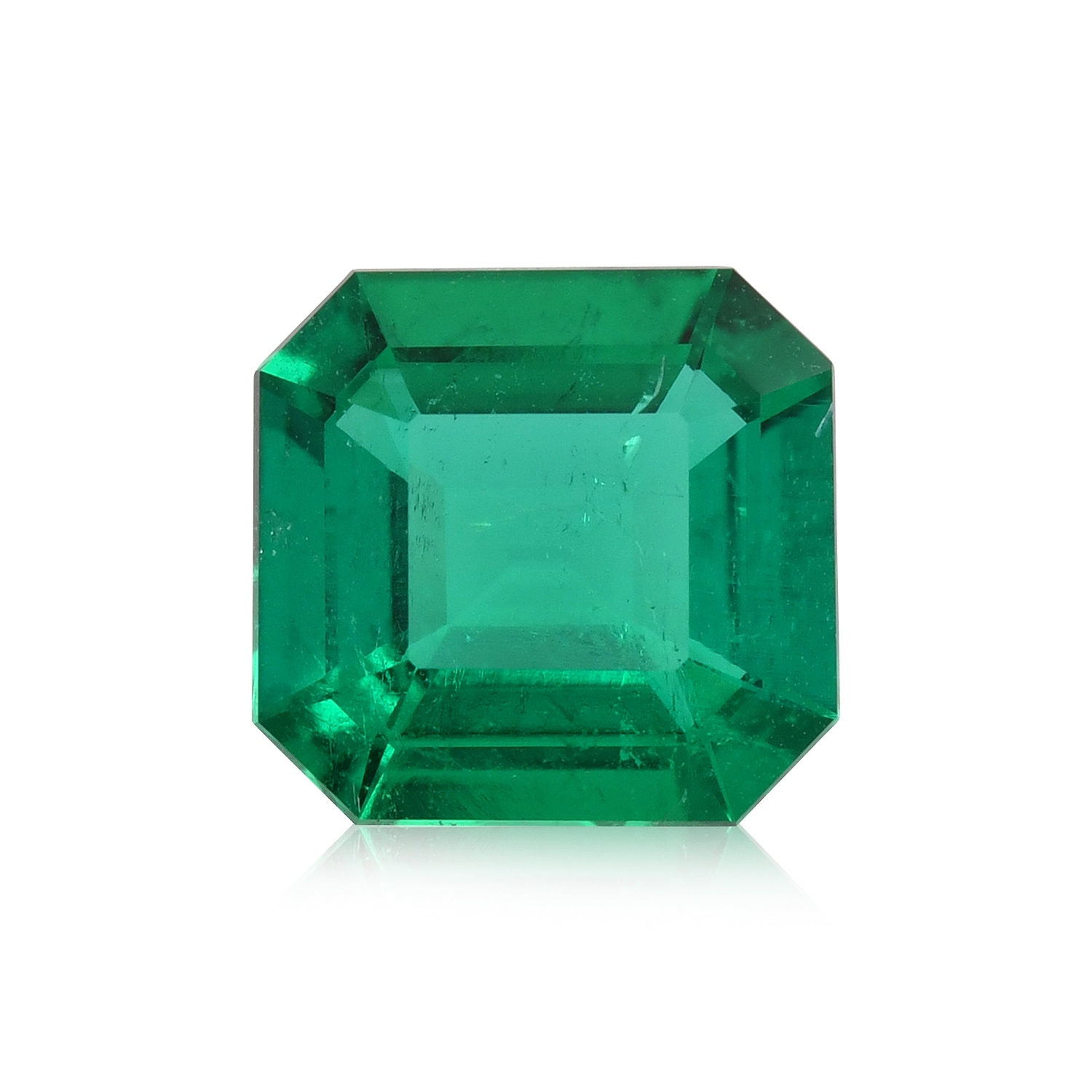 1.69 Carat Green COLOMBIAN Asscher Emerald GRS