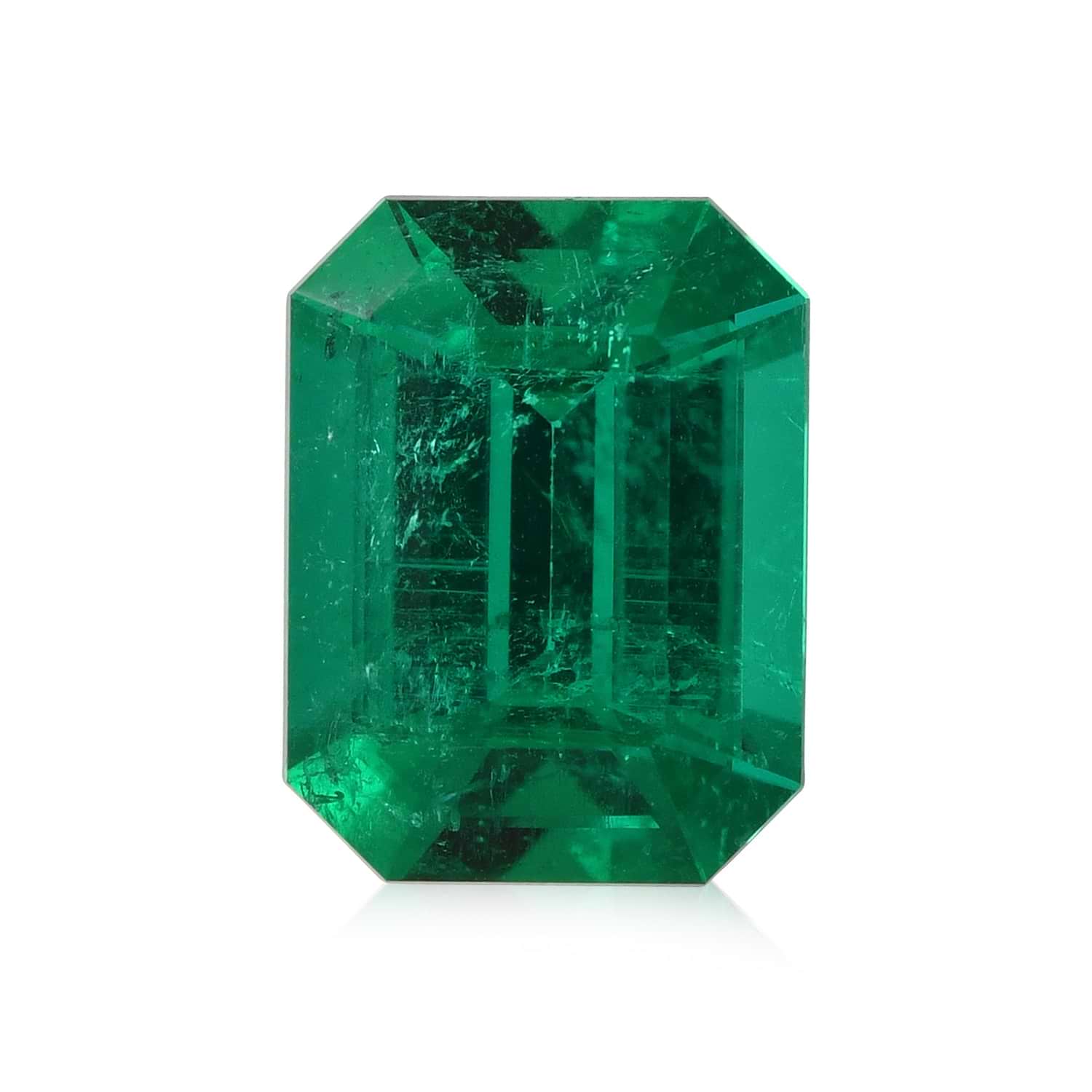 2.82 Carat Green COLOMBIAN Emerald Emerald GRS