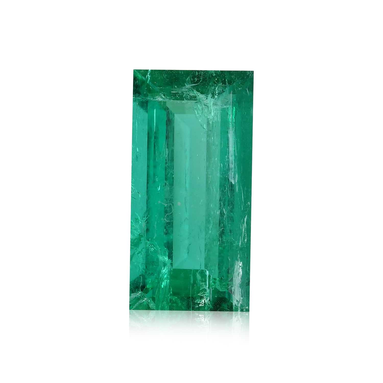 1.93 Carat Green COLOMBIAN Baguette Emerald CD