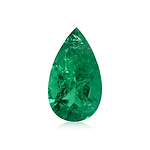 1.09 Carat Green COLOMBIAN Pear Emerald CD