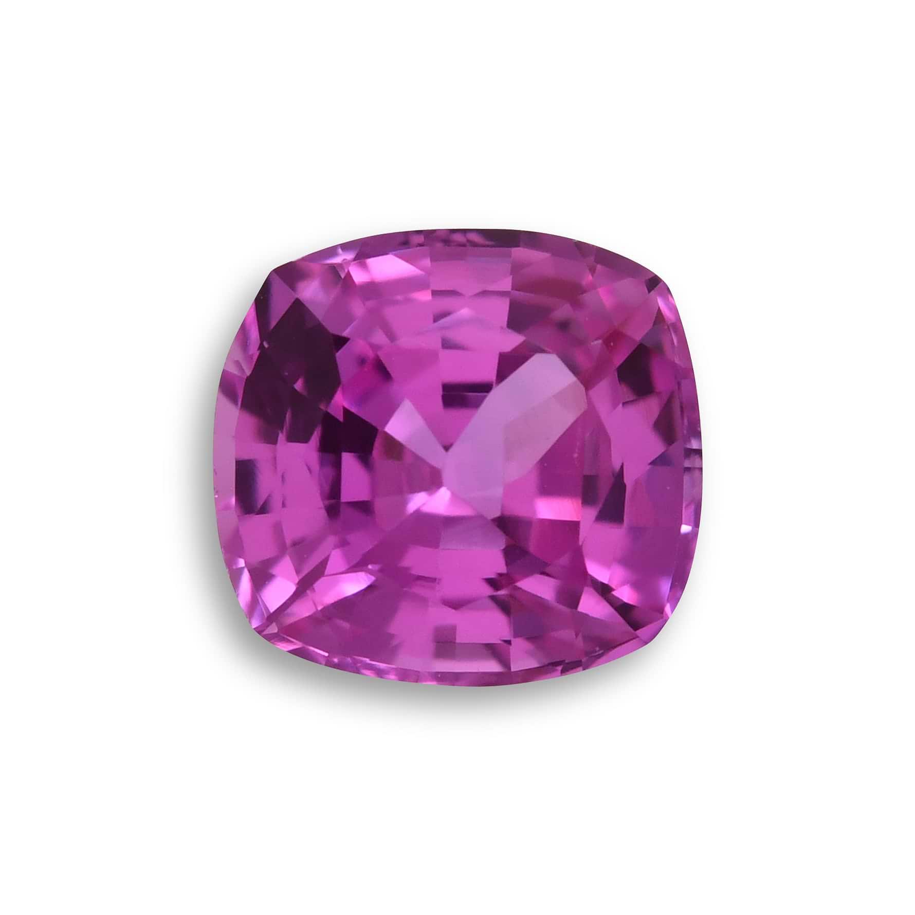 1.12 Carat Pink  Cushion Sapphire