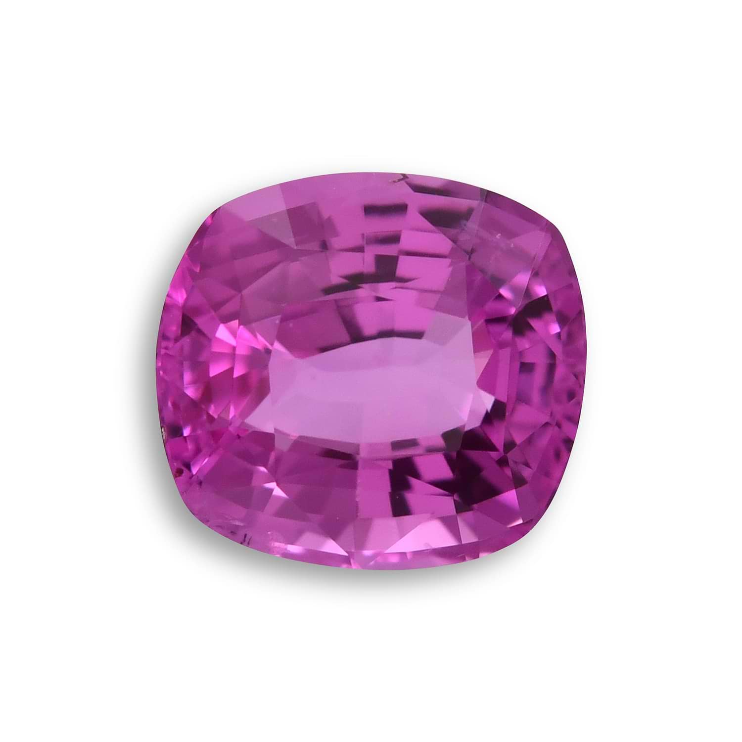 1.54 Carat Pink Cushion Sapphire