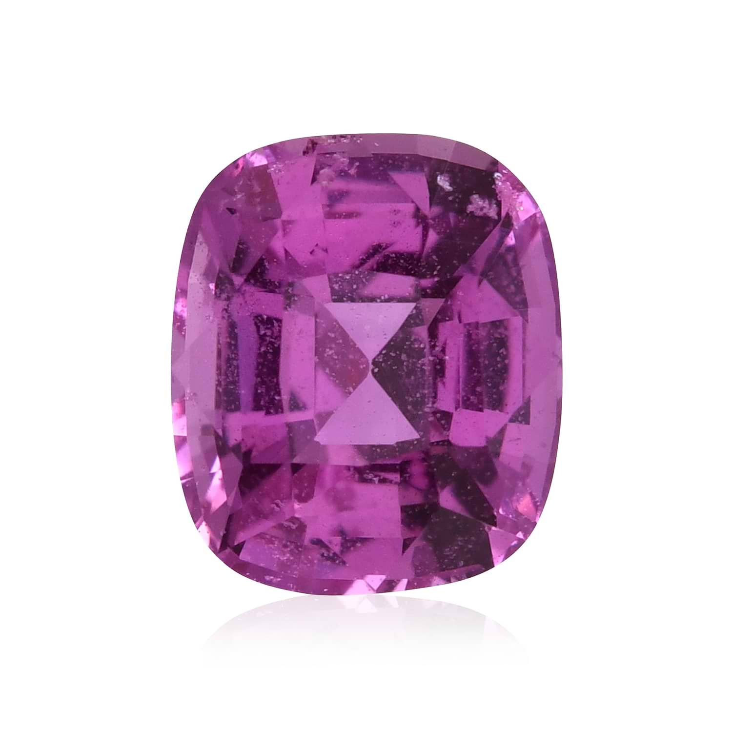 1.29 Carat Pink Cushion Sapphire