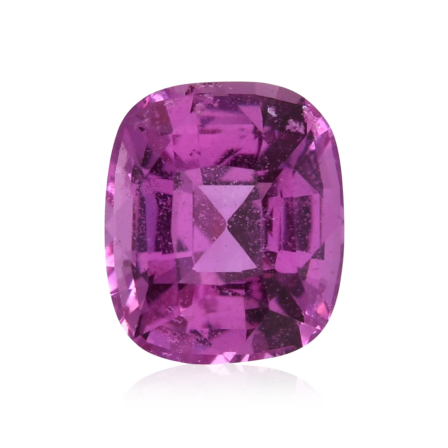 1.29 Carat Pink  Cushion Sapphire