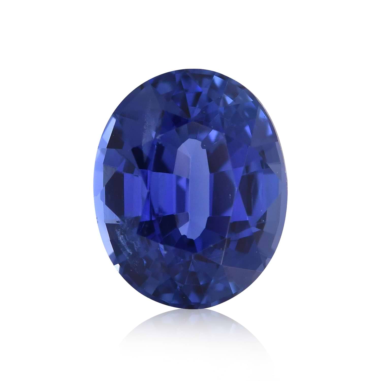 1.88 Carat Blue Oval Sapphire GIA