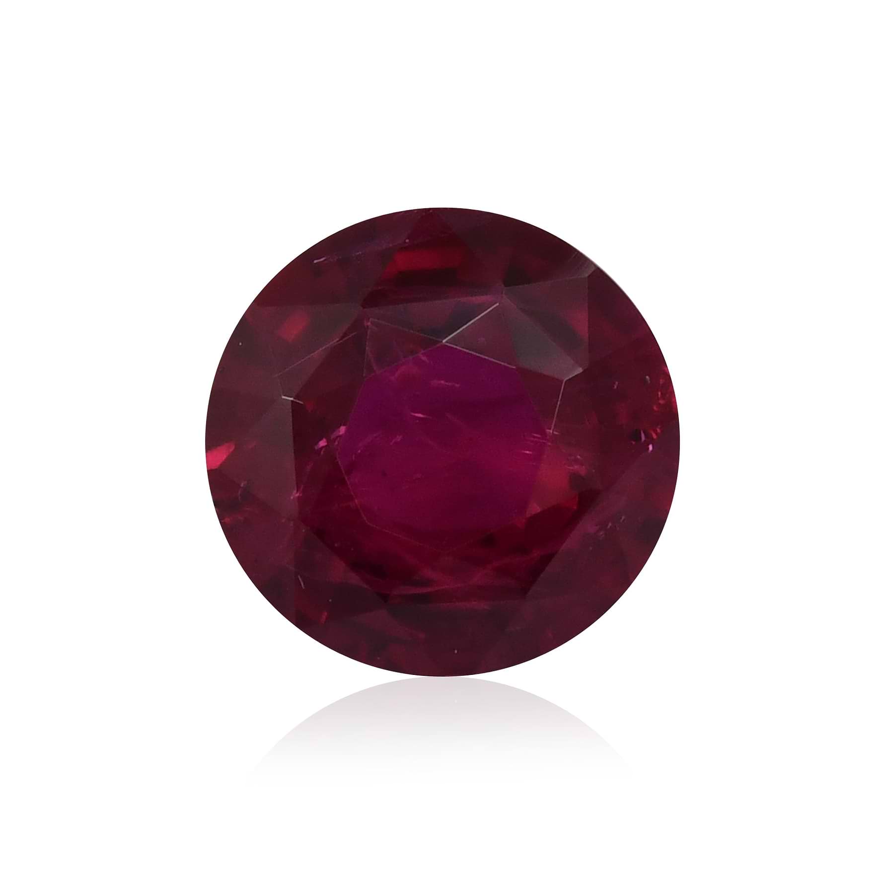 3.18 Carat Red THAI Round Ruby CD