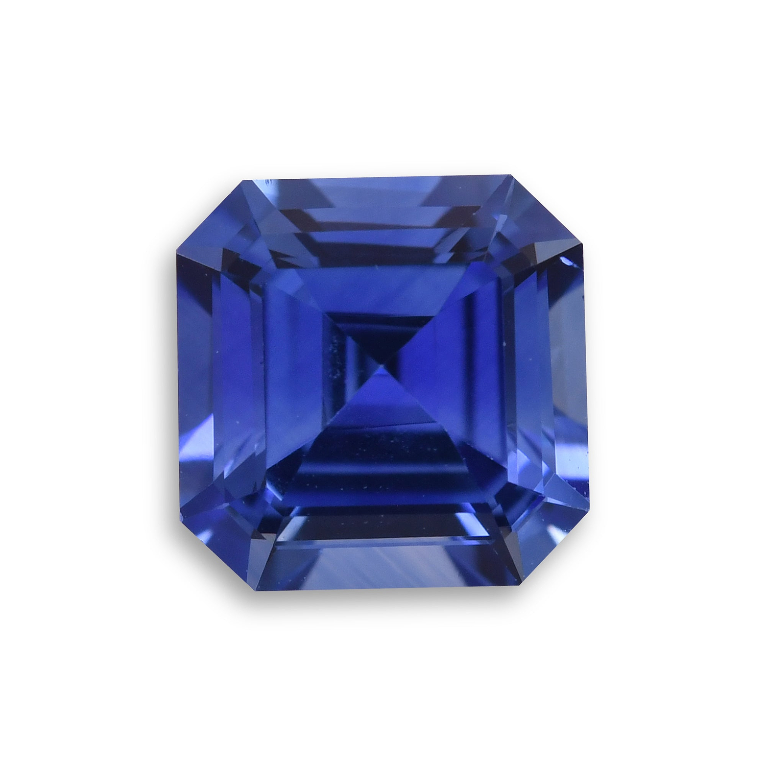 1.98 Carat Blue SRI LANKAN Sq. Emerald Sapphire GIA