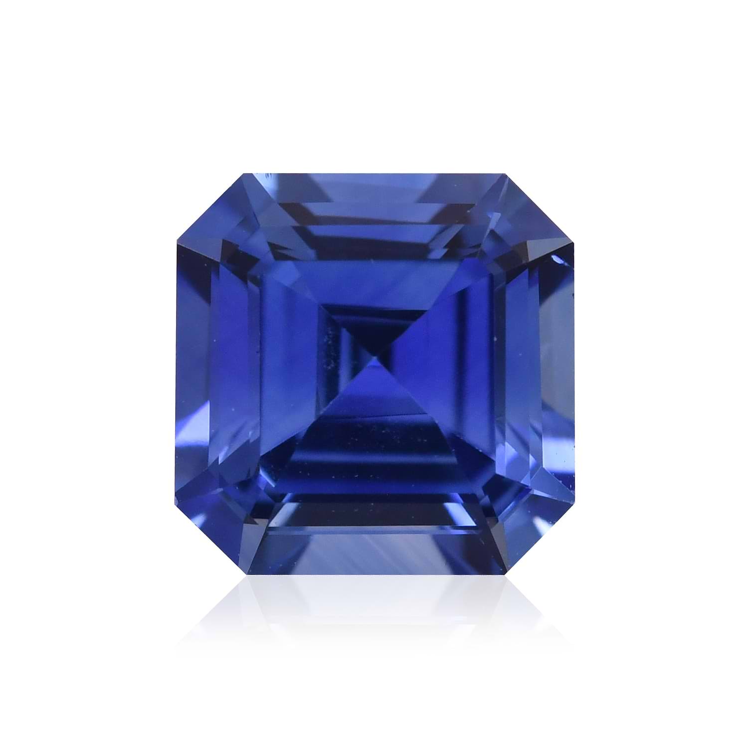 1.98 Carat Blue SRI LANKAN Sq. Emerald Sapphire GIA