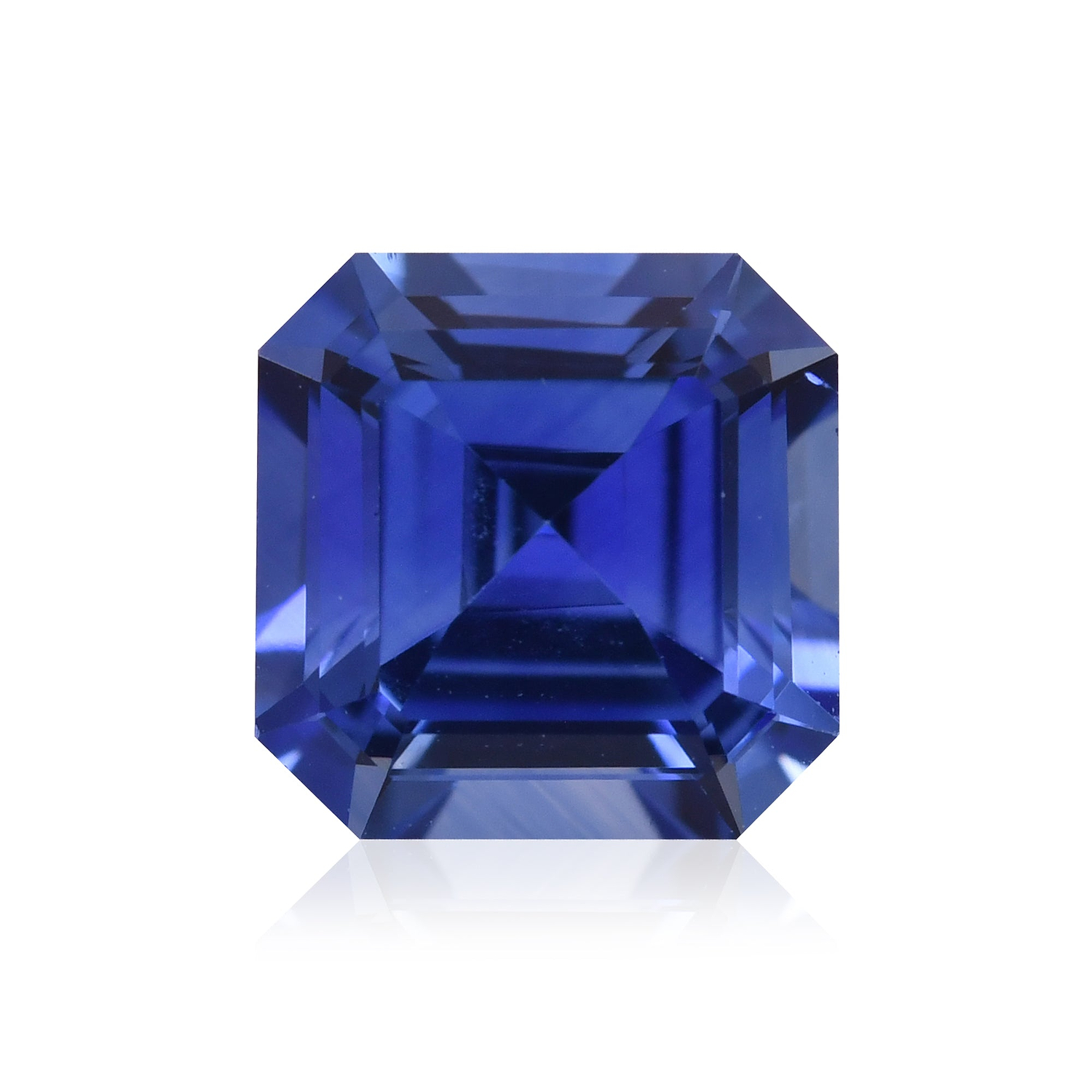 1.98 Carat Blue SRI LANKAN Sq. Emerald Sapphire GIA