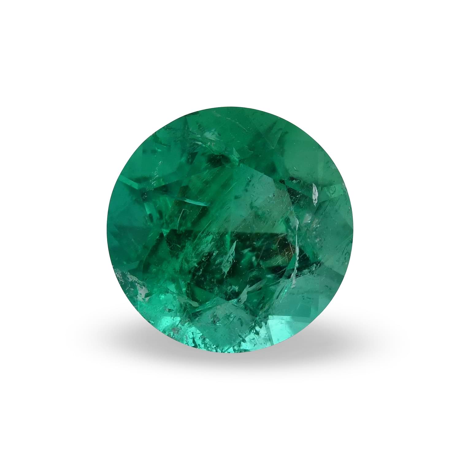 2.17 Carat Green COLOMBIAN Round Emerald CD