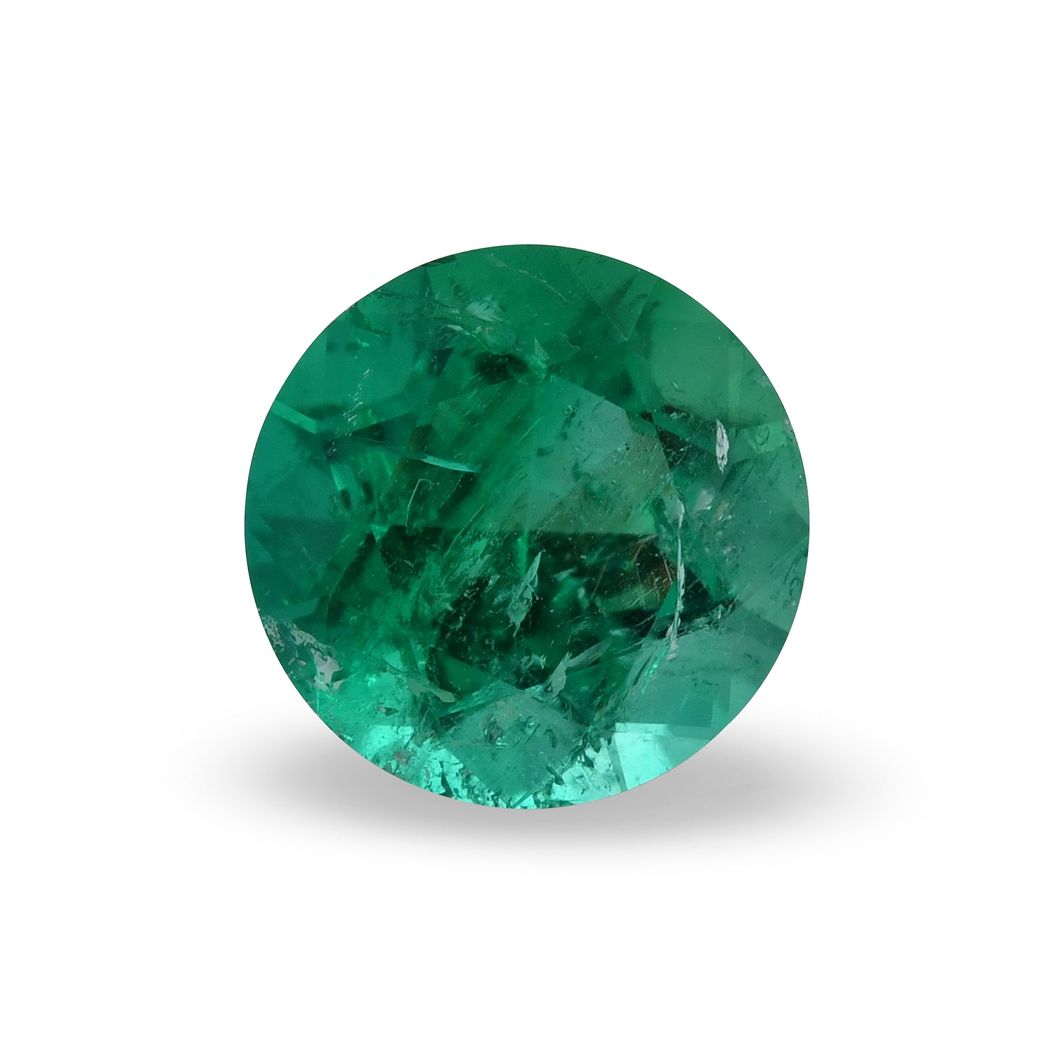 2.17 Carat Green COLOMBIAN Round Emerald CD