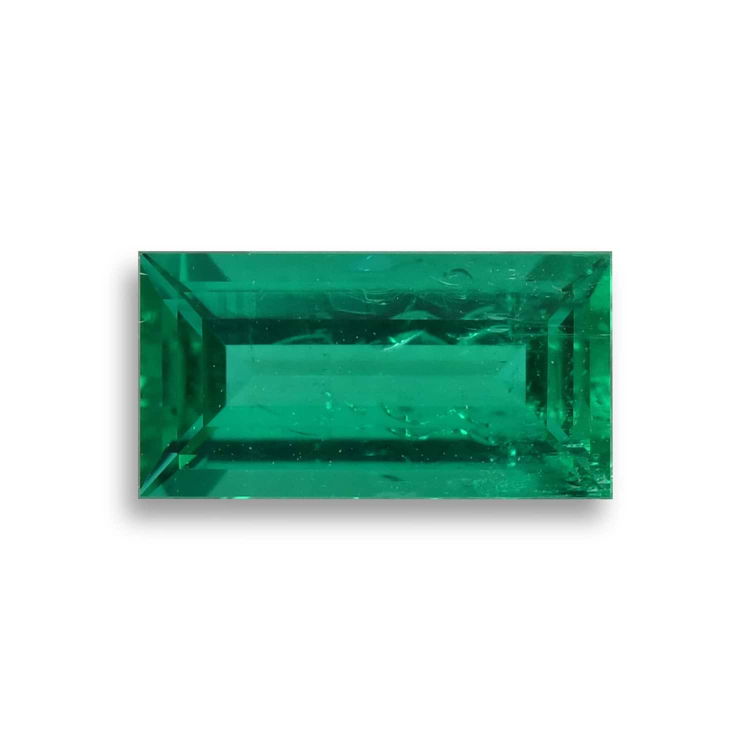 1.00 Carat Green COLOMBIAN Baguette Emerald CD