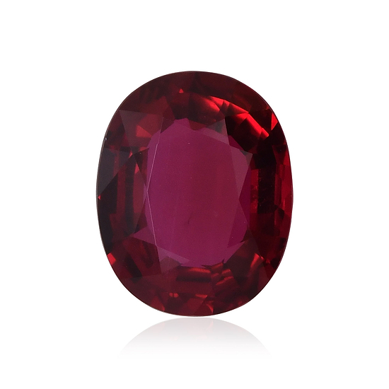 6,07 Karat roter MOZAMBIQUE Oval-Rubin GRS