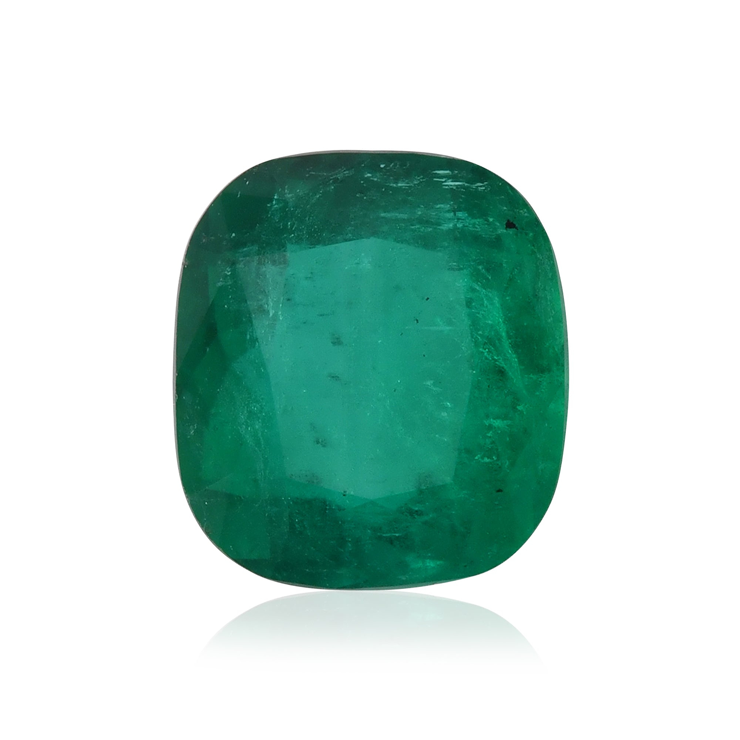 2.97 Carat Green COLOMBIAN Cushion Emerald CD