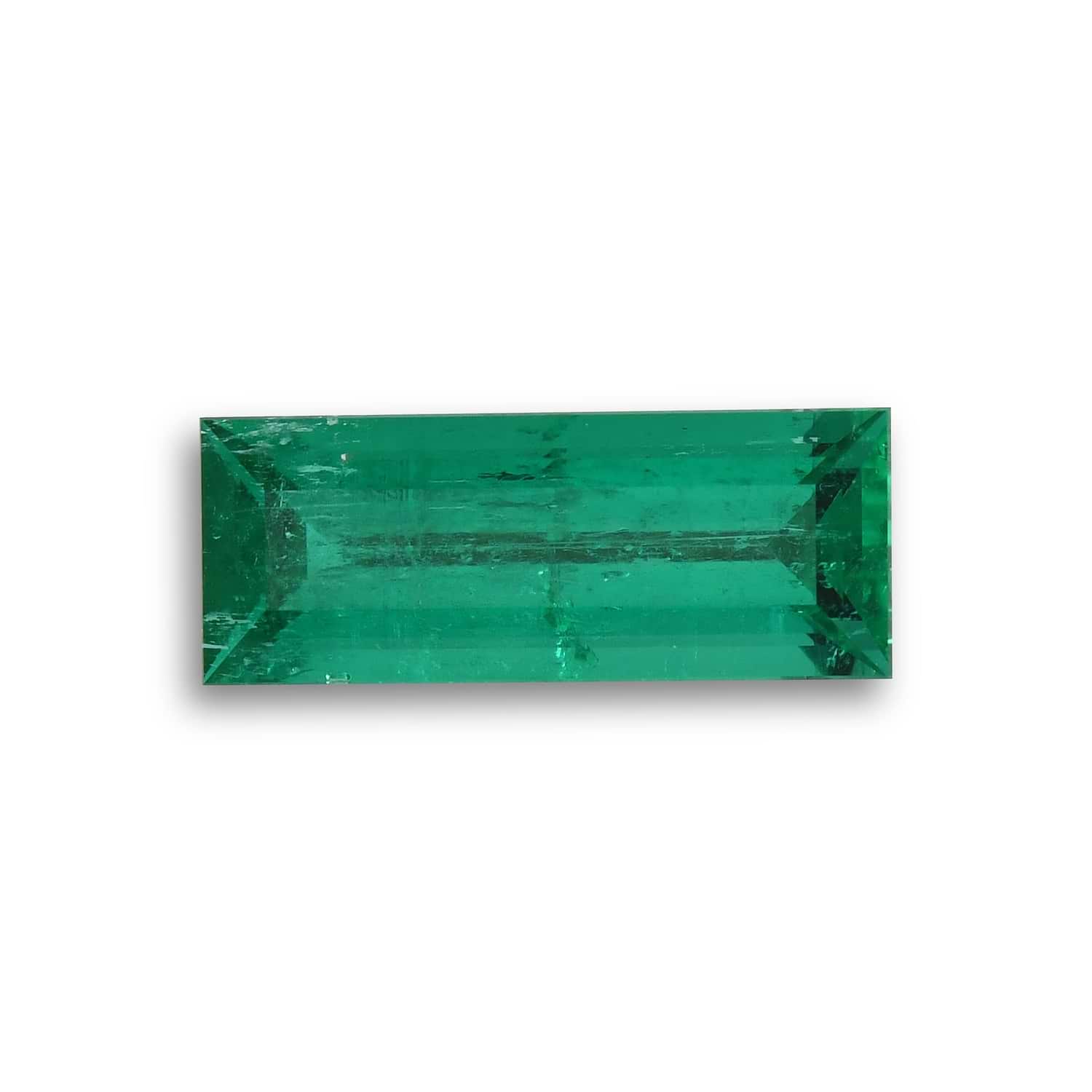 1.11 Carat Green COLOMBIAN Baguette Emerald CD