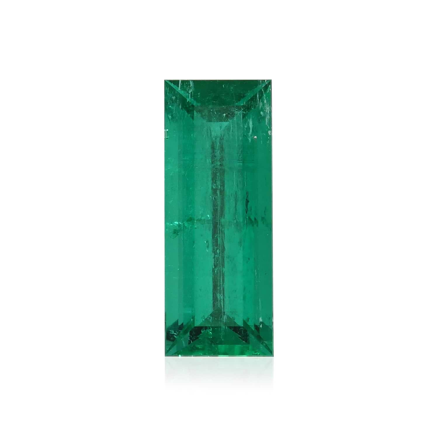 1.11 Carat Green COLOMBIAN Baguette Emerald CD