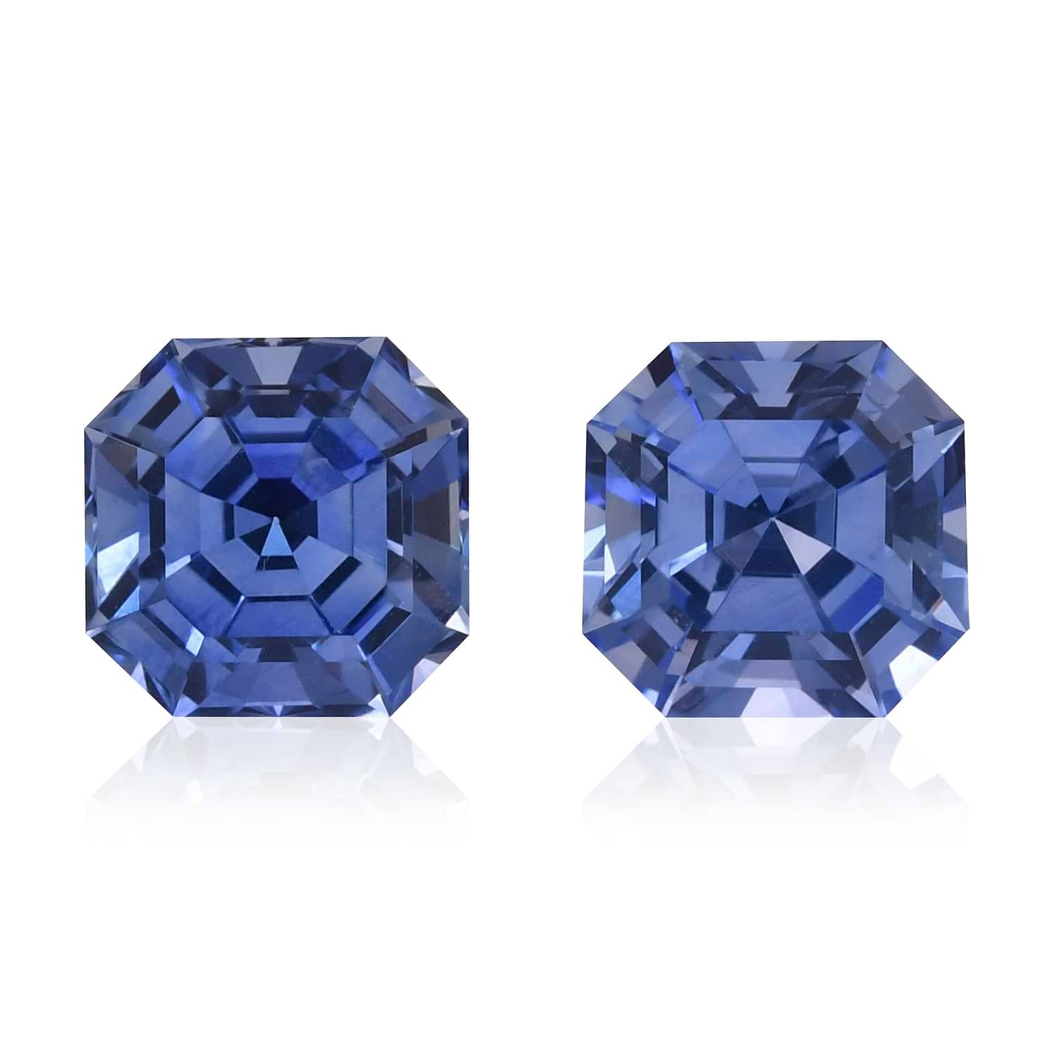 1.54 Carat Blue SRI LANKAN Sq. Emerald Sapphire