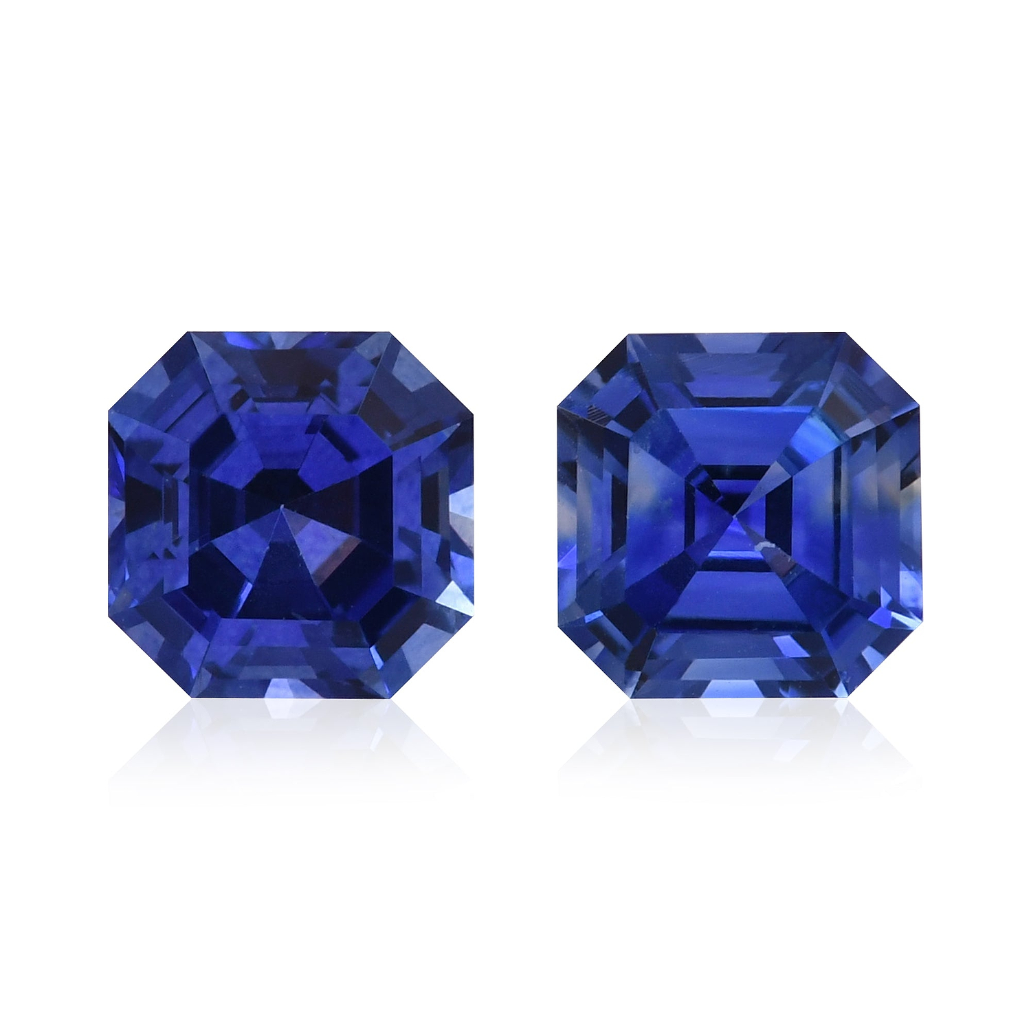 1.56 Carat Blue SRI LANKAN Sq. Emerald Sapphire