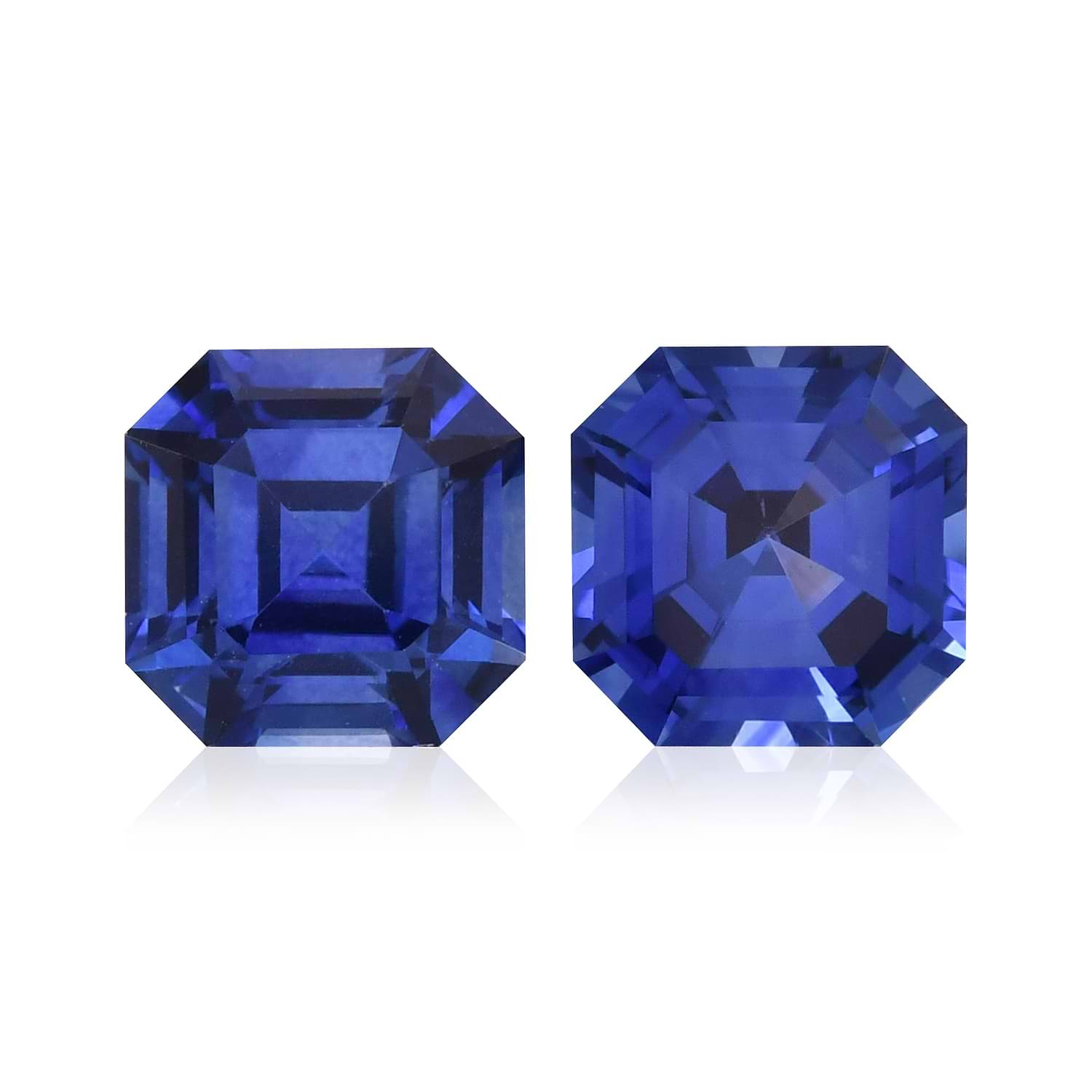 1.46 Carat Blue SRI LANKAN Sq. Emerald Sapphire