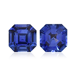 1.46 Carat Blue SRI LANKAN Sq. Emerald Sapphire
