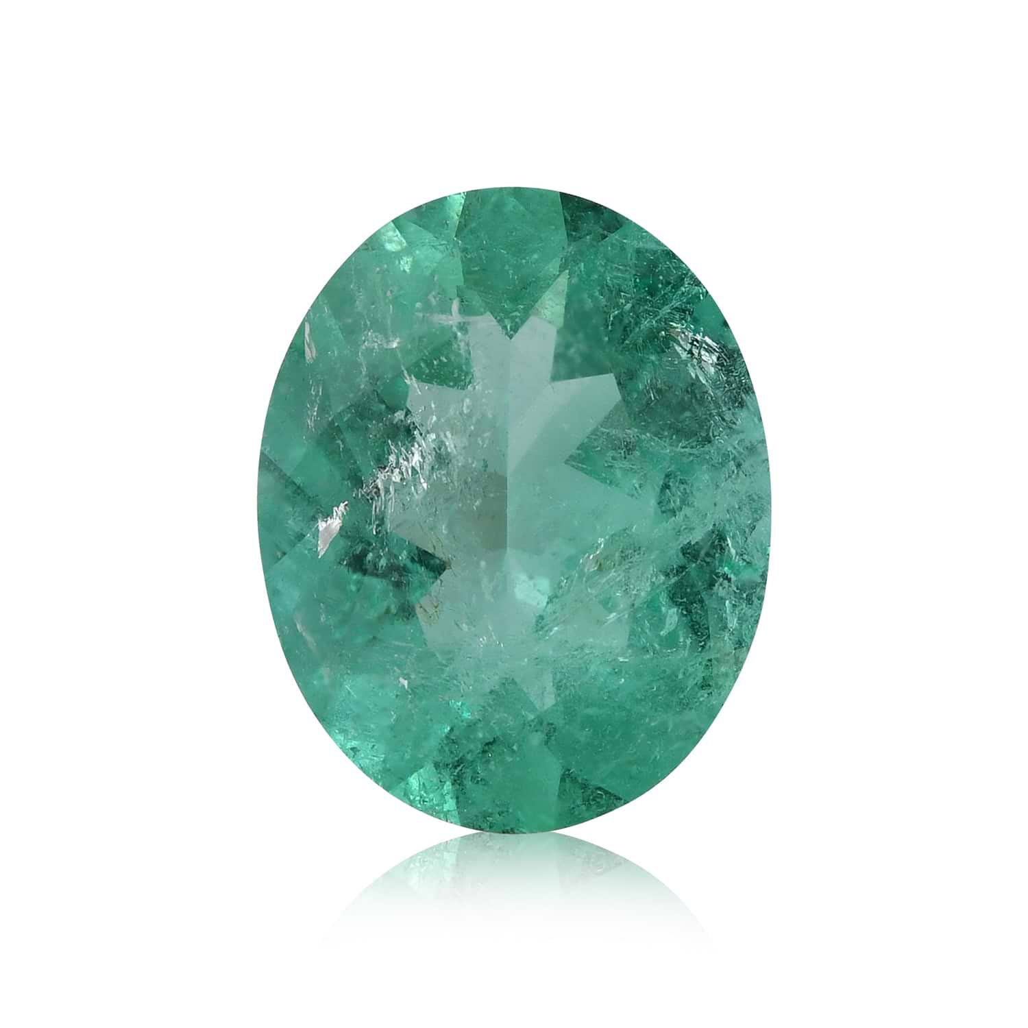 5.76 Carat Green COLOMBIAN Oval Emerald MUZO