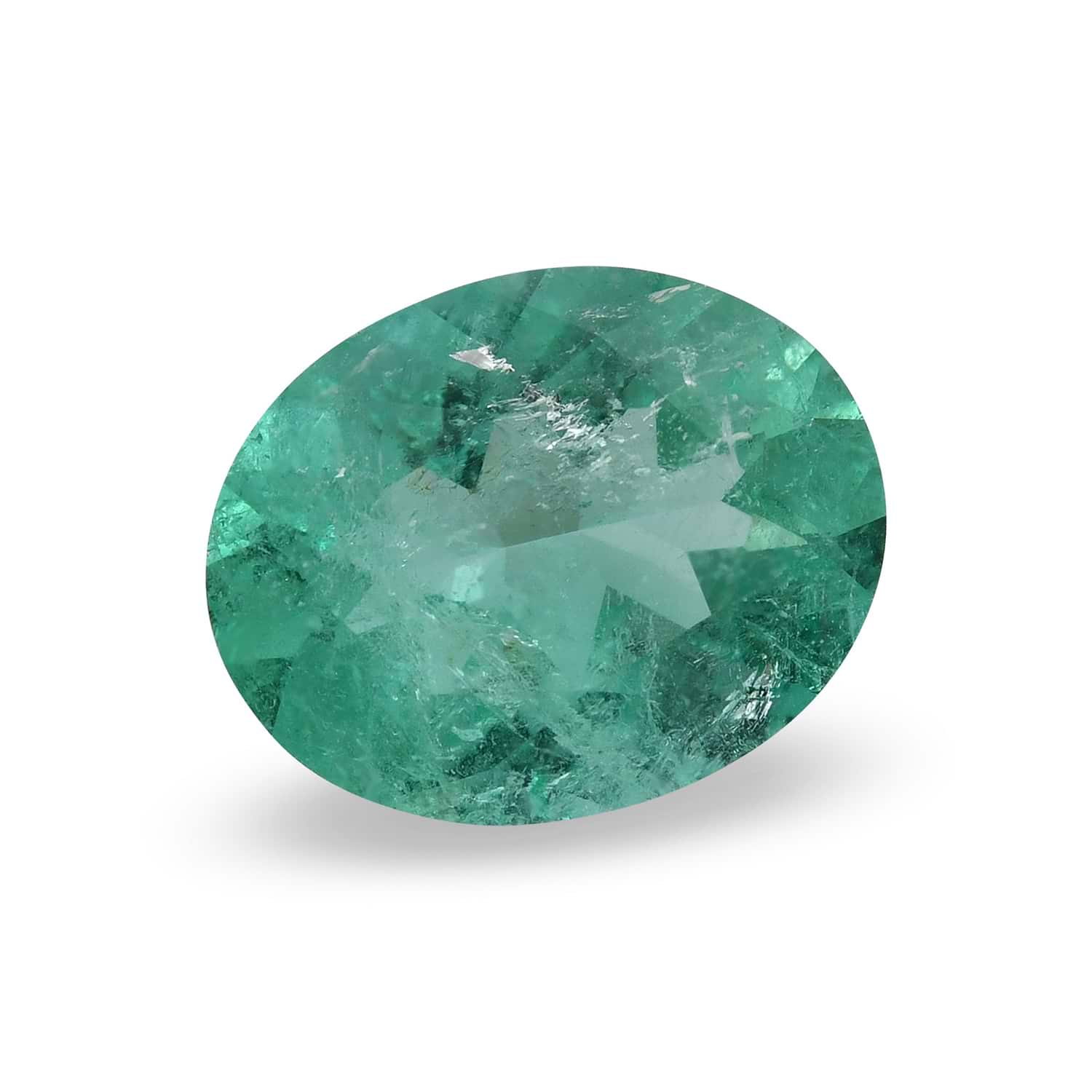 5.76 Carat Green COLOMBIAN Oval Emerald MUZO