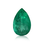 6.93 Carat Green COLOMBIAN Pear Emerald CD