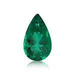 2.94 Carat Green COLOMBIAN Pear Emerald SSEF