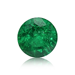 4.18 Carat Blue  Round Emerald