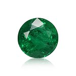 4.22 Carat Green  Round Emerald