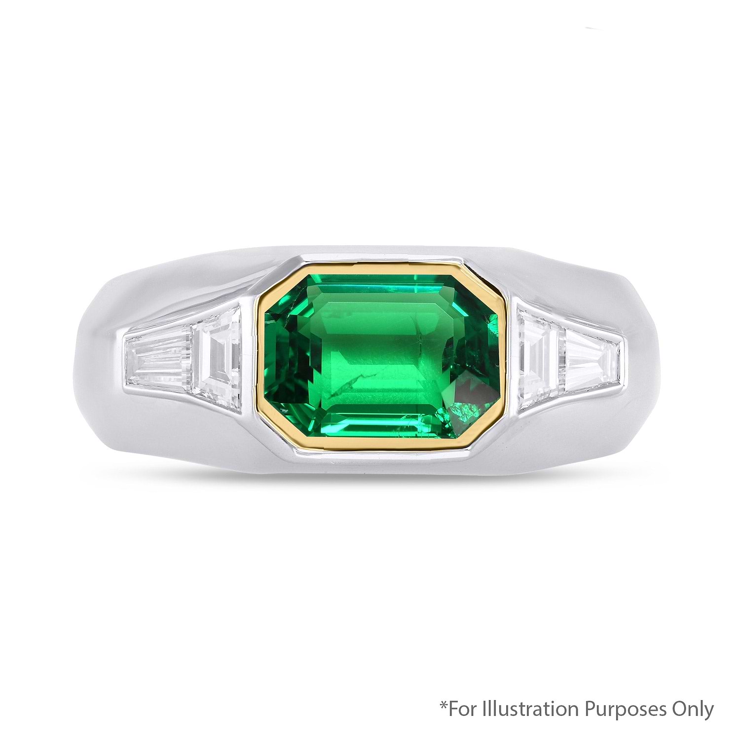 2.55 Carat Green COLOMBIAN Octagon Emerald GUBELIN