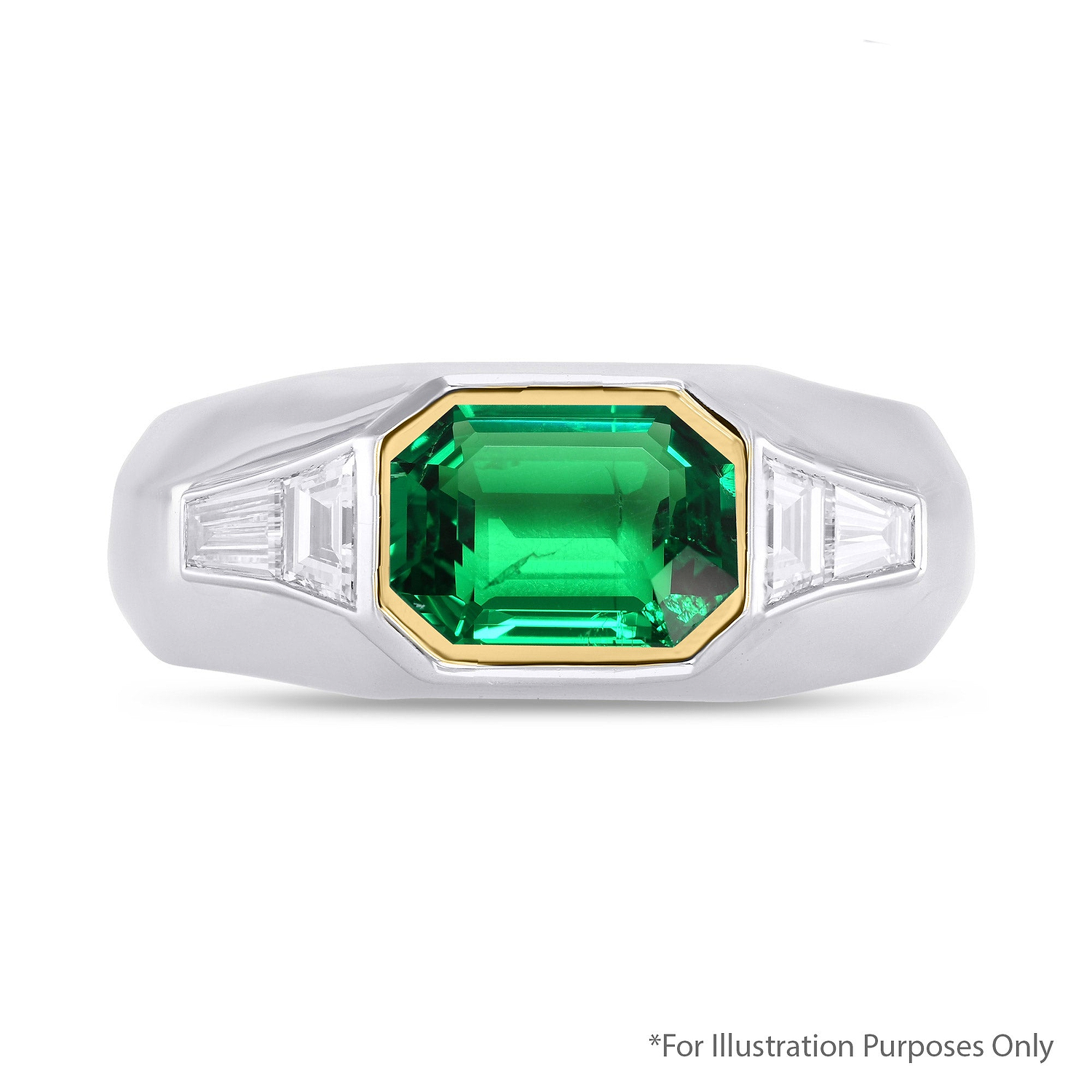 2.55 Carat Green COLOMBIAN Octagon Emerald GUBELIN