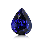 24.22 Carat Blue TANZANIAN Pear Tanzanite GWLAB