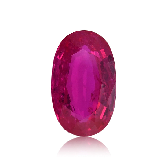 4.62 Carat Red TAJIKISTAN Oval Ruby GUBELIN No Heat