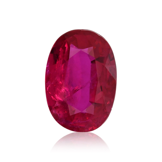 0.85 Carat Red MOZAMBIQUE Oval Ruby