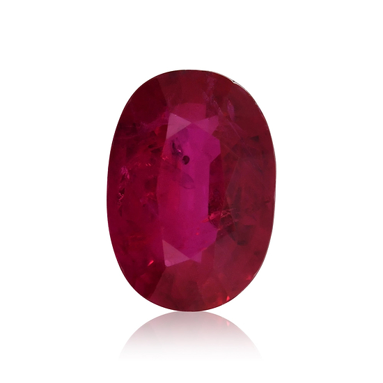 0.84 Carat Red MOZAMBIQUE Oval Ruby