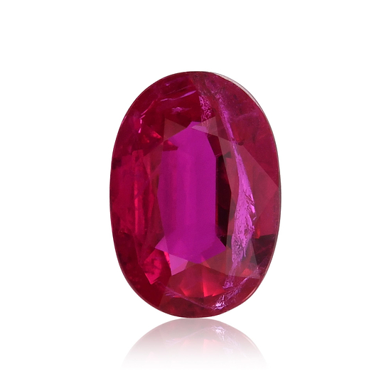 0.75 Carat Red THAI Oval Ruby