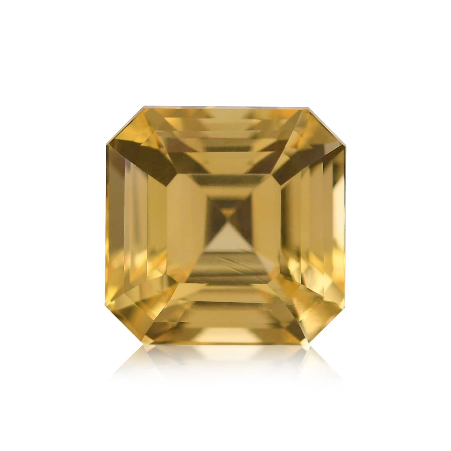 1.75 Carat Yellow SRI LANKAN Sq. Emerald Sapphire