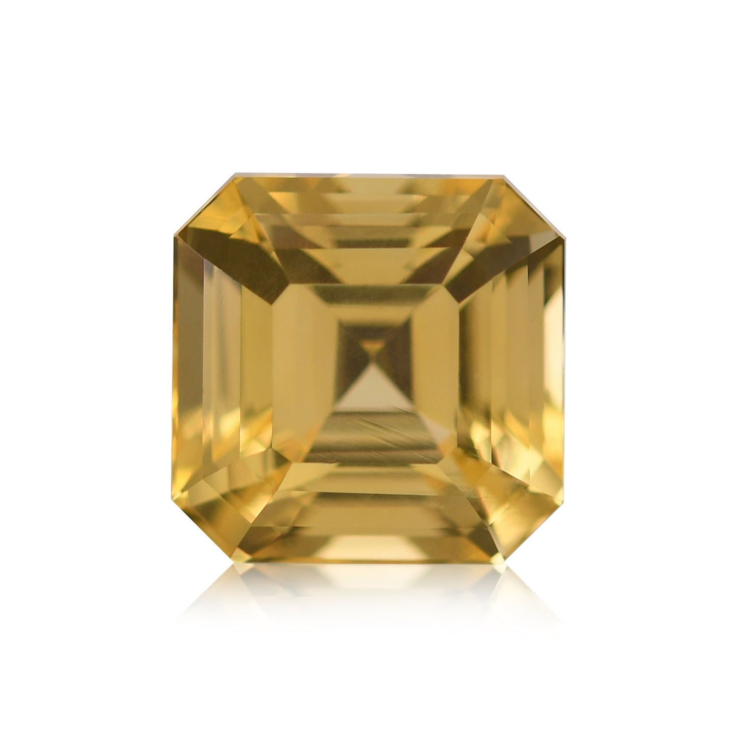 1.75 Carat Yellow SRI LANKAN Sq. Emerald Sapphire