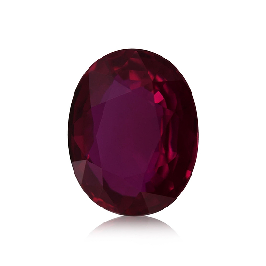 2.08 Carat Red MOZAMBIQUE Oval Ruby GRS