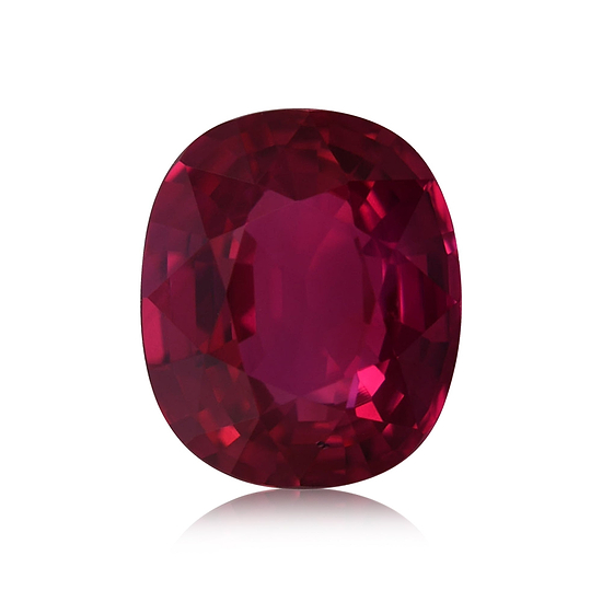 2.60 Carat Red MOZAMBIQUE Cushion Ruby GRS