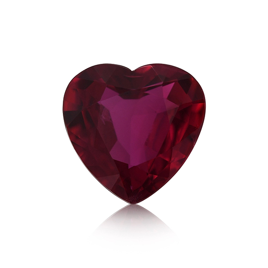 1.02 Carat Red MOZAMBIQUE Heart Ruby