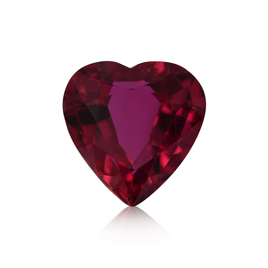 0.99 Carat Red MOZAMBIQUE Heart Ruby