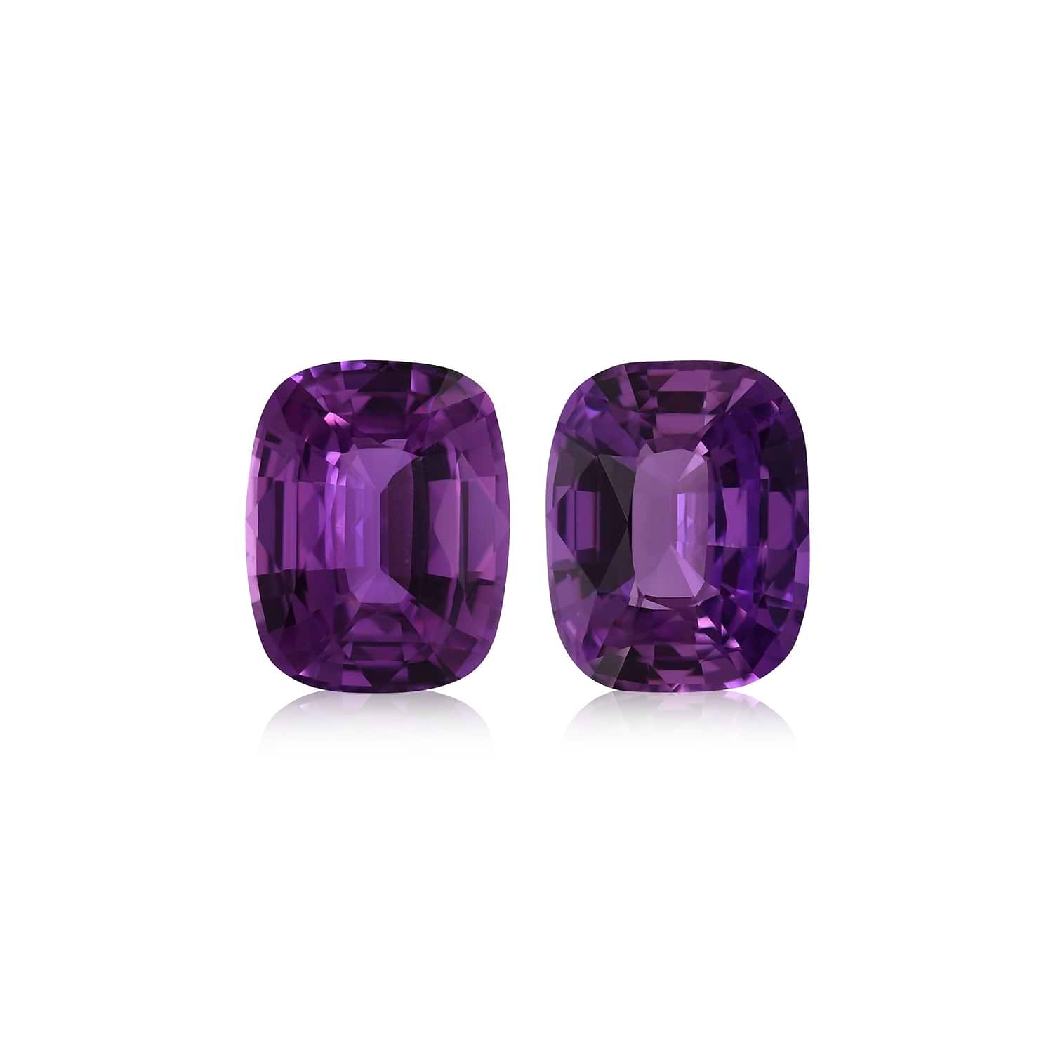 3.49 Carat Purple MADAGASCAR Cushion Sapphire