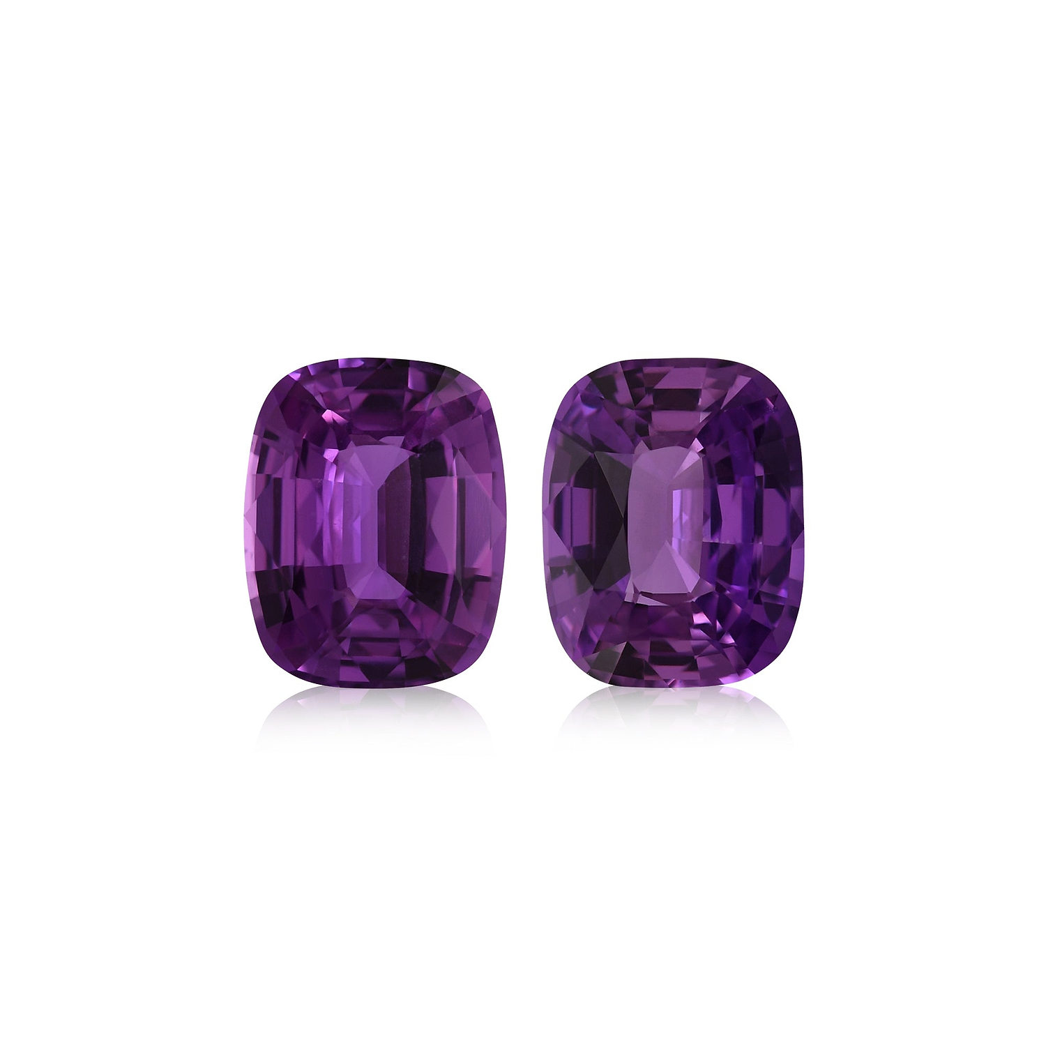 3.49 Carat Purple MADAGASCAR Cushion Sapphire