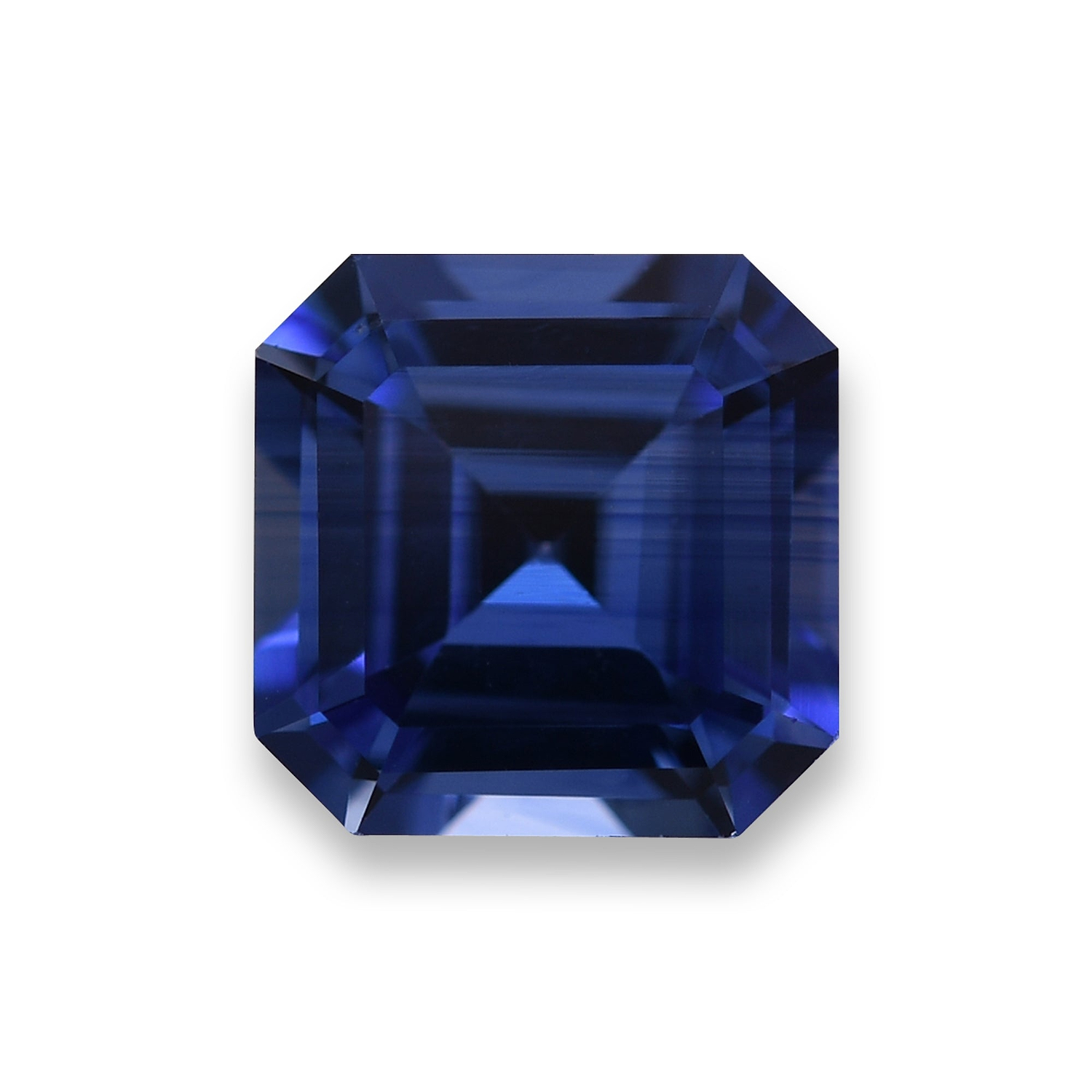 1.69 Carat Blue SRI LANKAN Sq. Emerald Sapphire GIA