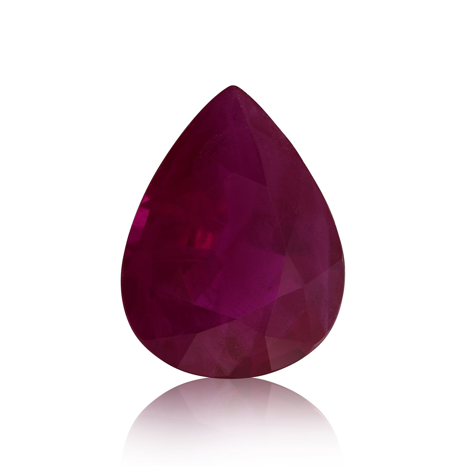 1.65 Carat Red MOZAMBICAN Pear Ruby
