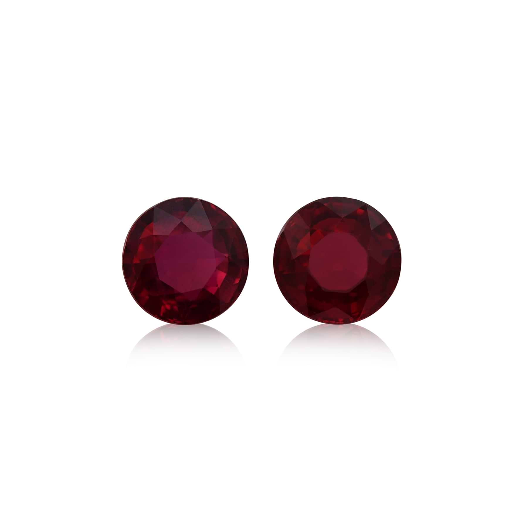 Carat Red MOZAMBICAN Round Ruby LEIBISH