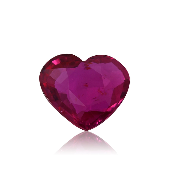 2.03 Carat Red MOZAMBIQUE Heart Ruby GIA